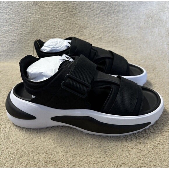 adidas Mehana Platform Sport Slingback Shoes Sandals Womens Size 11 Black New - Picture 1 of 8